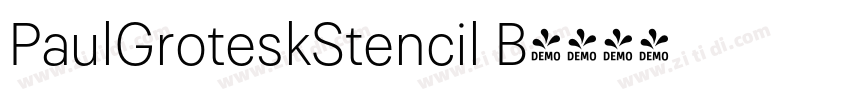 PaulGroteskStencil B字体转换